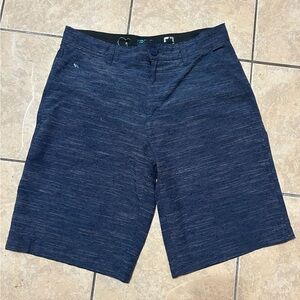 OP Blue Board Shorts with Modern Waistband and Textured Fabric